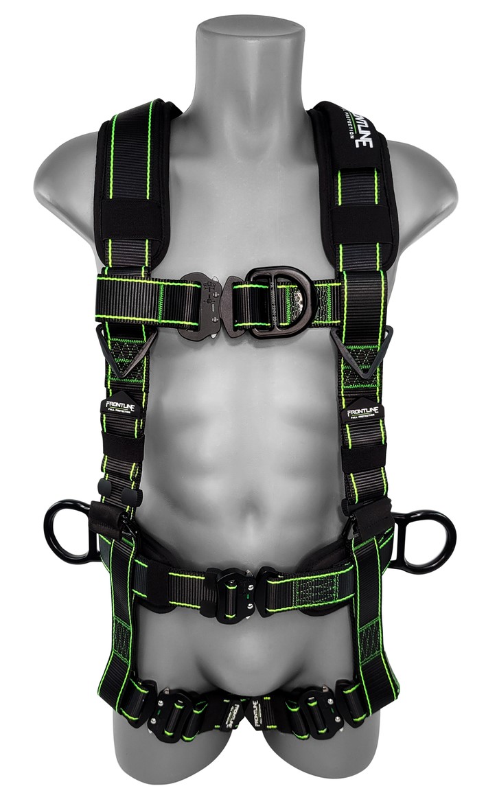 200RE-2/3X Elite Lite Climbing/Rescue Full Body Harness with Aluminum Quick Connect Buckles